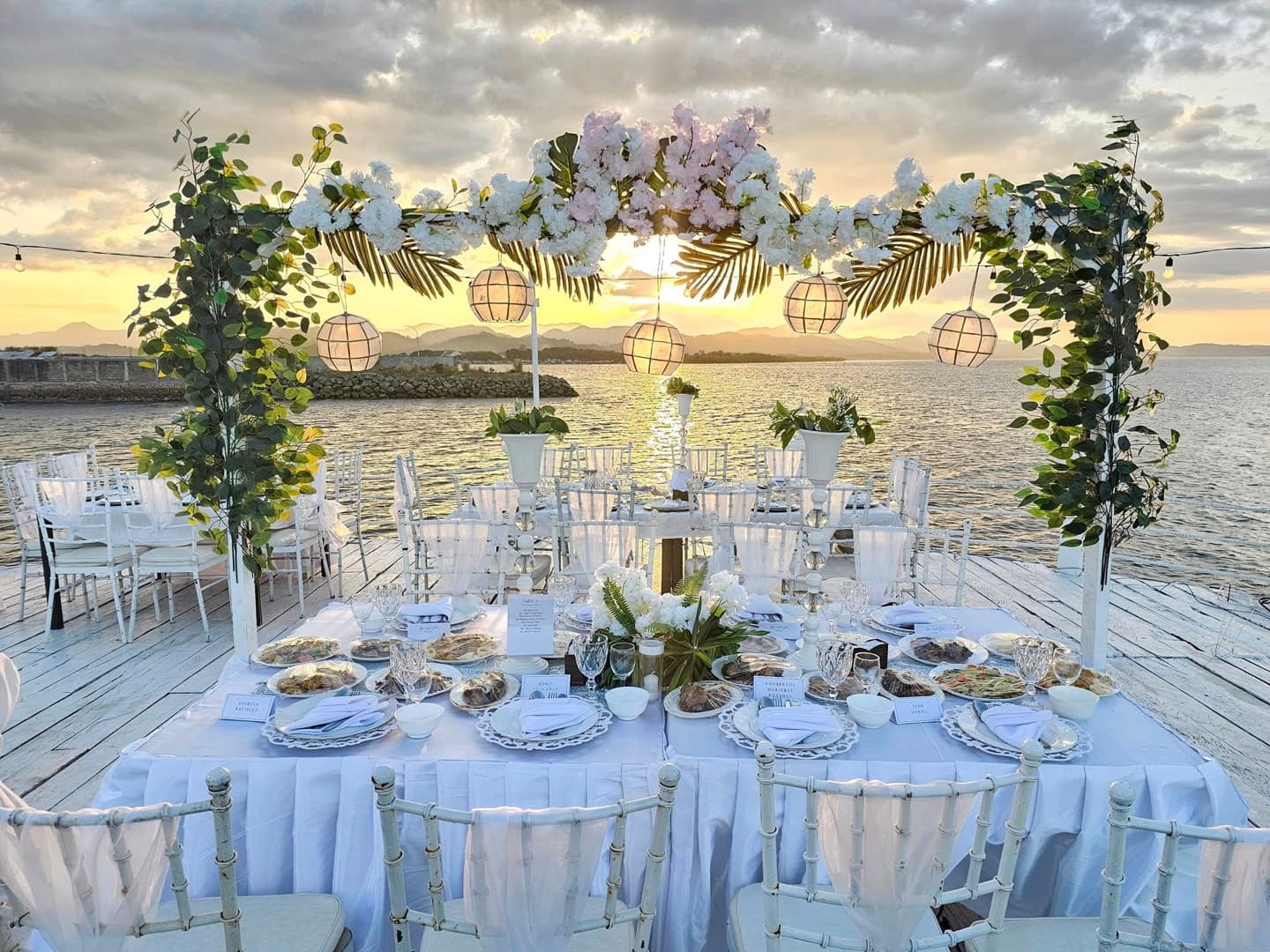 A sunset celebration on the bayside deck at Cherish Resort, Masbate City